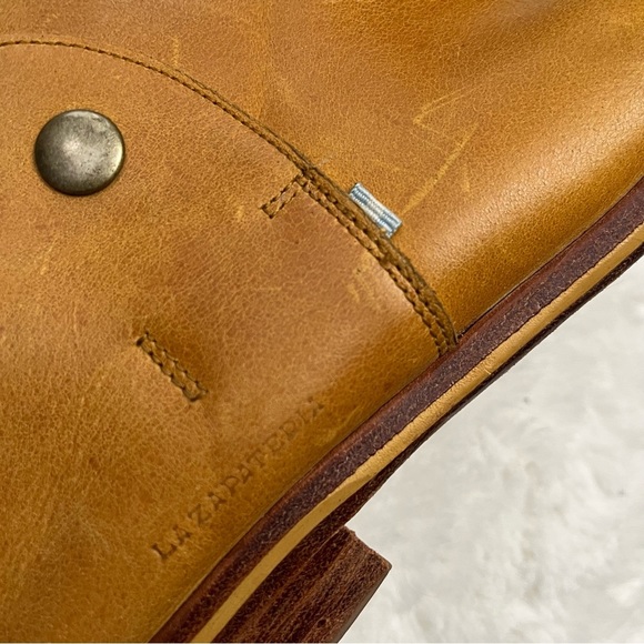 Vintage La Zapateria Peruvian Artisan Leather Ankle Boots Size 8 - Picture 13 of 16